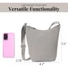 imageBaggallini Swift Mini Crossbody Bag for Women  45x7 Small Travel Purse with Crossbody Strap and RFIDBlite Silver Sand
