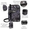 imageBaggallini Take Two Bryant RFID Crossbody BagBlack Hydrangea