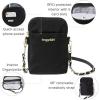 imageBaggallini Take Two Bryant RFID Crossbody BagBlack With Gold Hardware and Chain