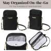 imageBaggallini Take Two Bryant RFID Crossbody BagBlack With Gold Hardware and Chain