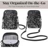 imageBaggallini Take Two Bryant RFID Crossbody BagGunmetal Metallic Cheetah With Chain