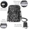 imageBaggallini Take Two Bryant RFID Crossbody BagGunmetal Metallic Cheetah With Chain