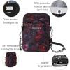imageBaggallini Take Two Bryant RFID Crossbody BagRed Onyx Watercolor Quilt With Chain