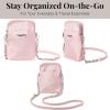 imageBaggallini Take Two Bryant RFID Crossbody BagRose Shimmer With Chain