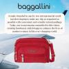 imageBaggallini Triple Zip Small Crossbody Bag for Women  8x6 inch Convertible Fanny Pack Belt Bag  Lightweight WaterresistantApple