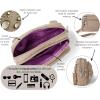 imageBaggallini Triple Zip Small Crossbody Bag for Women  8x6 inch Convertible Fanny Pack Belt Bag  Lightweight WaterresistantBeach
