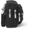 imageBaggallini Triple Zip Small Crossbody Bag for Women  8x6 inch Convertible Fanny Pack Belt Bag  Lightweight WaterresistantBlack Cheetah