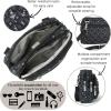 imageBaggallini Triple Zip Small Crossbody Bag for Women  8x6 inch Convertible Fanny Pack Belt Bag  Lightweight WaterresistantBlack Diamond Print