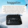imageBaggallini Triple Zip Small Crossbody Bag for Women  8x6 inch Convertible Fanny Pack Belt Bag  Lightweight WaterresistantBlack Diamond Print