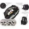imageBaggallini Triple Zip Small Crossbody Bag for Women  8x6 inch Convertible Fanny Pack Belt Bag  Lightweight WaterresistantBlack Quilt