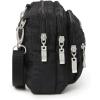imageBaggallini Triple Zip Small Crossbody Bag for Women  8x6 inch Convertible Fanny Pack Belt Bag  Lightweight WaterresistantBlack Zebra