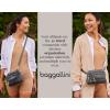 imageBaggallini Triple Zip Small Crossbody Bag for Women  8x6 inch Convertible Fanny Pack Belt Bag  Lightweight WaterresistantCharcoal