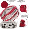 imageBaggallini Triple Zip Small Crossbody Bag for Women  8x6 inch Convertible Fanny Pack Belt Bag  Lightweight WaterresistantCrimson Red