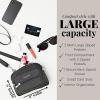 imageBaggallini Triple Zip Small Crossbody Bag for Women  8x6 inch Convertible Fanny Pack Belt Bag  Lightweight WaterresistantCrimson Red