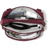 imageBaggallini Triple Zip Small Crossbody Bag for Women  8x6 inch Convertible Fanny Pack Belt Bag  Lightweight WaterresistantDark Cherry