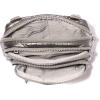 imageBaggallini Triple Zip Small Crossbody Bag for Women  8x6 inch Convertible Fanny Pack Belt Bag  Lightweight WaterresistantGunmetal Puff