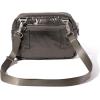 imageBaggallini Triple Zip Small Crossbody Bag for Women  8x6 inch Convertible Fanny Pack Belt Bag  Lightweight WaterresistantGunmetal Puff