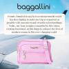 imageBaggallini Triple Zip Small Crossbody Bag for Women  8x6 inch Convertible Fanny Pack Belt Bag  Lightweight WaterresistantHibiscus Pink
