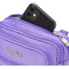 imageBaggallini Triple Zip Small Crossbody Bag for Women  8x6 inch Convertible Fanny Pack Belt Bag  Lightweight WaterresistantLavender Surf