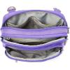 imageBaggallini Triple Zip Small Crossbody Bag for Women  8x6 inch Convertible Fanny Pack Belt Bag  Lightweight WaterresistantLavender Surf