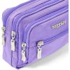 imageBaggallini Triple Zip Small Crossbody Bag for Women  8x6 inch Convertible Fanny Pack Belt Bag  Lightweight WaterresistantLavender Surf
