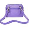 imageBaggallini Triple Zip Small Crossbody Bag for Women  8x6 inch Convertible Fanny Pack Belt Bag  Lightweight WaterresistantLavender Surf