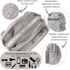 imageBaggallini Triple Zip Small Crossbody Bag for Women  8x6 inch Convertible Fanny Pack Belt Bag  Lightweight WaterresistantLight Grey Petal