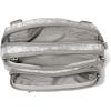imageBaggallini Triple Zip Small Crossbody Bag for Women  8x6 inch Convertible Fanny Pack Belt Bag  Lightweight WaterresistantLight Grey Petal