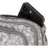 imageBaggallini Triple Zip Small Crossbody Bag for Women  8x6 inch Convertible Fanny Pack Belt Bag  Lightweight WaterresistantLight Grey Petal