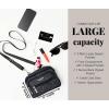 imageBaggallini Triple Zip Small Crossbody Bag for Women  8x6 inch Convertible Fanny Pack Belt Bag  Lightweight WaterresistantMidnight Blossom