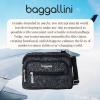 imageBaggallini Triple Zip Small Crossbody Bag for Women  8x6 inch Convertible Fanny Pack Belt Bag  Lightweight WaterresistantMidnight Blossom