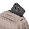 imageBaggallini Triple Zip Small Crossbody Bag for Women  8x6 inch Convertible Fanny Pack Belt Bag  Lightweight WaterresistantMoonrock Puff