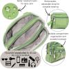 imageBaggallini Triple Zip Small Crossbody Bag for Women  8x6 inch Convertible Fanny Pack Belt Bag  Lightweight WaterresistantMoss