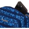 imageBaggallini Triple Zip Small Crossbody Bag for Women  8x6 inch Convertible Fanny Pack Belt Bag  Lightweight WaterresistantNavy Petal