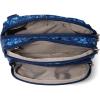 imageBaggallini Triple Zip Small Crossbody Bag for Women  8x6 inch Convertible Fanny Pack Belt Bag  Lightweight WaterresistantNavy Petal