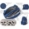 imageBaggallini Triple Zip Small Crossbody Bag for Women  8x6 inch Convertible Fanny Pack Belt Bag  Lightweight WaterresistantPacific