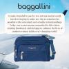 imageBaggallini Triple Zip Small Crossbody Bag for Women  8x6 inch Convertible Fanny Pack Belt Bag  Lightweight WaterresistantPacific