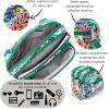 imageBaggallini Triple Zip Small Crossbody Bag for Women  8x6 inch Convertible Fanny Pack Belt Bag  Lightweight WaterresistantParadise Print