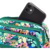 imageBaggallini Triple Zip Small Crossbody Bag for Women  8x6 inch Convertible Fanny Pack Belt Bag  Lightweight WaterresistantParadise Print