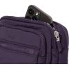 imageBaggallini Triple Zip Small Crossbody Bag for Women  8x6 inch Convertible Fanny Pack Belt Bag  Lightweight WaterresistantPlum Twilight Puff