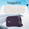 imageBaggallini Triple Zip Small Crossbody Bag for Women  8x6 inch Convertible Fanny Pack Belt Bag  Lightweight WaterresistantPlum Twilight Puff