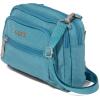 imageBaggallini Triple Zip Small Crossbody Bag for Women  8x6 inch Convertible Fanny Pack Belt Bag  Lightweight WaterresistantSeaside Blue