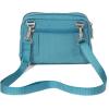 imageBaggallini Triple Zip Small Crossbody Bag for Women  8x6 inch Convertible Fanny Pack Belt Bag  Lightweight WaterresistantSeaside Blue
