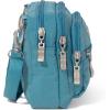 imageBaggallini Triple Zip Small Crossbody Bag for Women  8x6 inch Convertible Fanny Pack Belt Bag  Lightweight WaterresistantSeaside Blue