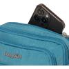 imageBaggallini Triple Zip Small Crossbody Bag for Women  8x6 inch Convertible Fanny Pack Belt Bag  Lightweight WaterresistantSeaside Blue