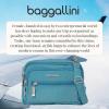 imageBaggallini Triple Zip Small Crossbody Bag for Women  8x6 inch Convertible Fanny Pack Belt Bag  Lightweight WaterresistantSeaside Blue