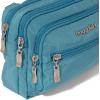 imageBaggallini Triple Zip Small Crossbody Bag for Women  8x6 inch Convertible Fanny Pack Belt Bag  Lightweight WaterresistantSeaside Blue