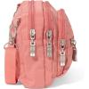 imageBaggallini Triple Zip Small Crossbody Bag for Women  8x6 inch Convertible Fanny Pack Belt Bag  Lightweight WaterresistantTerracotta