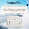 imageBaggallini Triple Zip Small Crossbody Bag for Women  8x6 inch Convertible Fanny Pack Belt Bag  Lightweight WaterresistantWhite