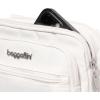 imageBaggallini Triple Zip Small Crossbody Bag for Women  8x6 inch Convertible Fanny Pack Belt Bag  Lightweight WaterresistantWhite
